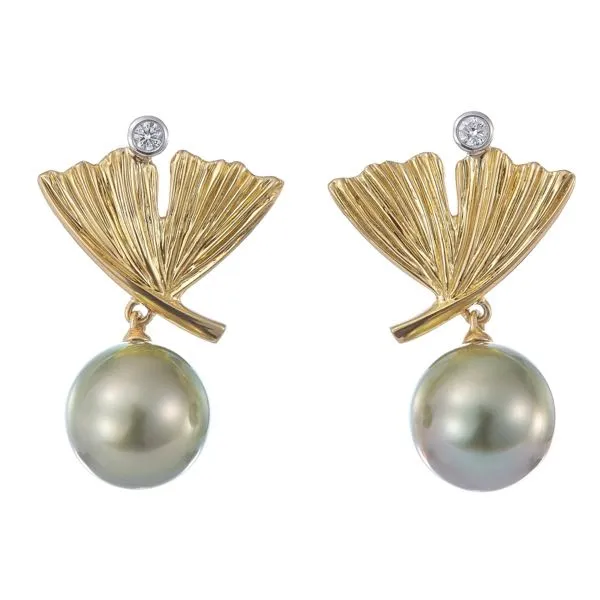 CADEAUX Ginkgo Earpieces Butterfly Pearl