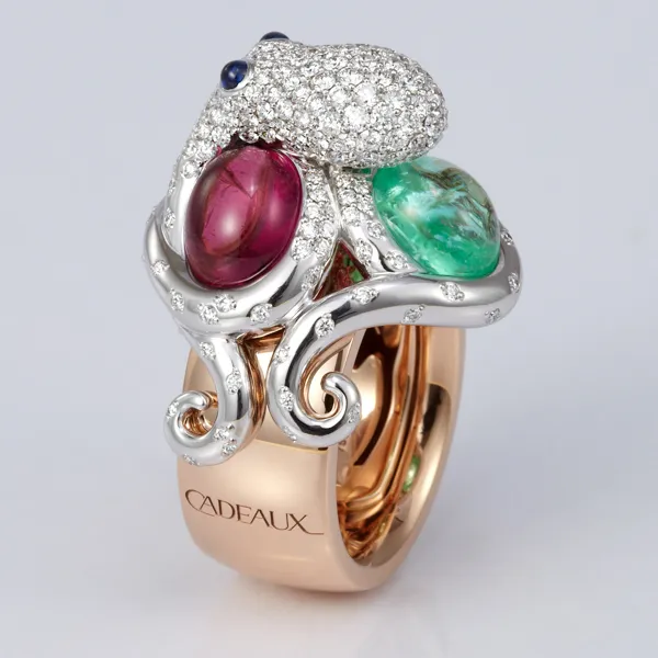CADEAUX Cult Ring Deep IQ Octopus