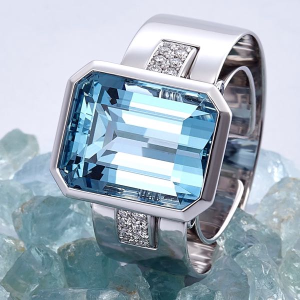 CADEAUX JEWELRY | SENSE Ring Aquamarine | Modular Jewelry Concept ©