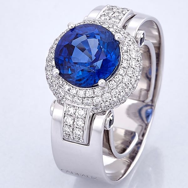 CADEAUX JEWELRY | SENSE Ring Purple Sapphire | © Cadeaux Jewelry Modular Concept