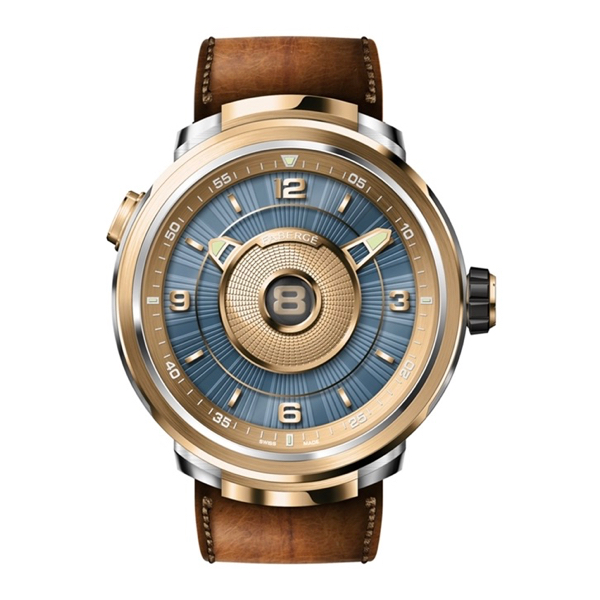 FABERGÉ | Fabergé Visionnaire DTZ Brown and 18Kt Rose Gold Men's Watch